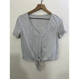 Lululemon Crop Knot Gonna Fly Tee S Minimalist Athleisure Pilates Capsule Gym